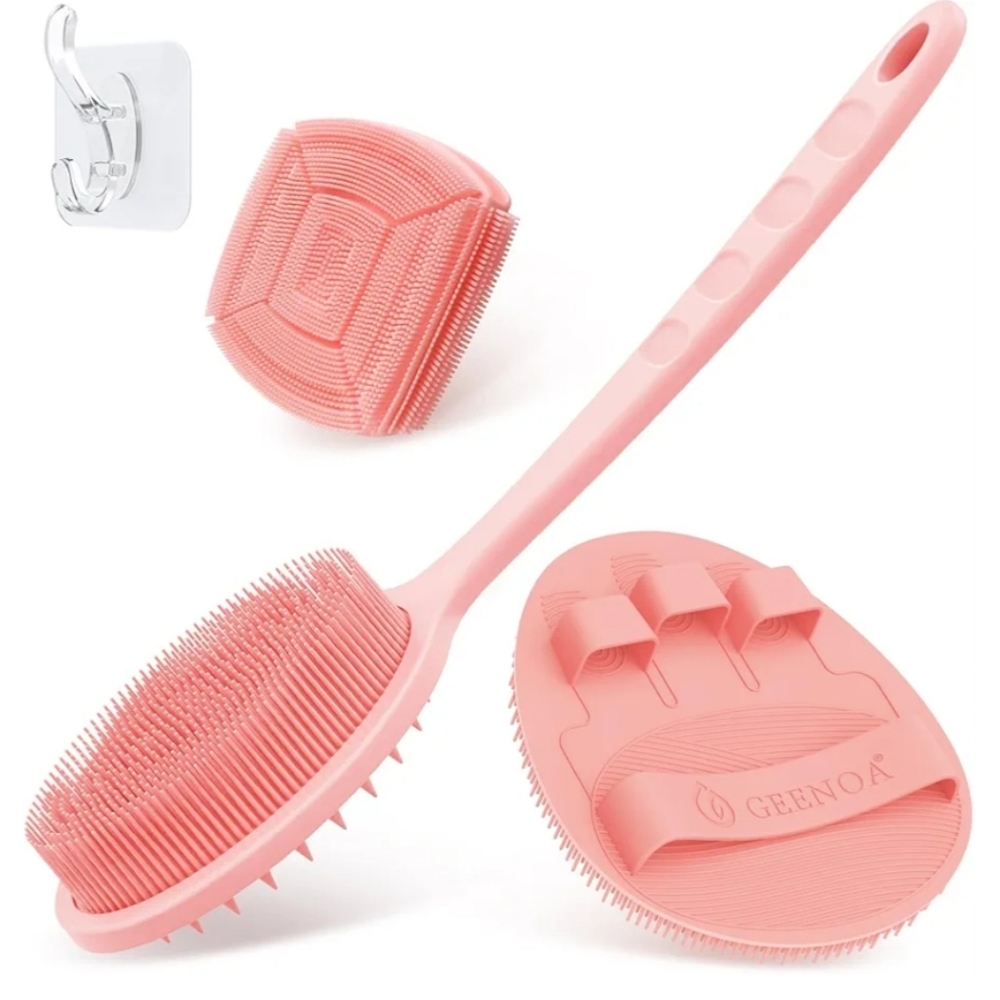 3pc Silicone Body Scrubbers, Back Scrubber